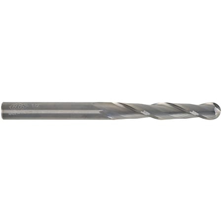 Cgs Tool 2 Flute Xl Length Ball End Mill 3/16"Dia 1-1/8"Loc 3"Oal 822-1875